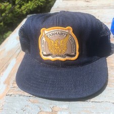 WOW CARHARTT Centennial Snapback Trucker Hat VINTAGE 1989 DENIM MADE IN USA new