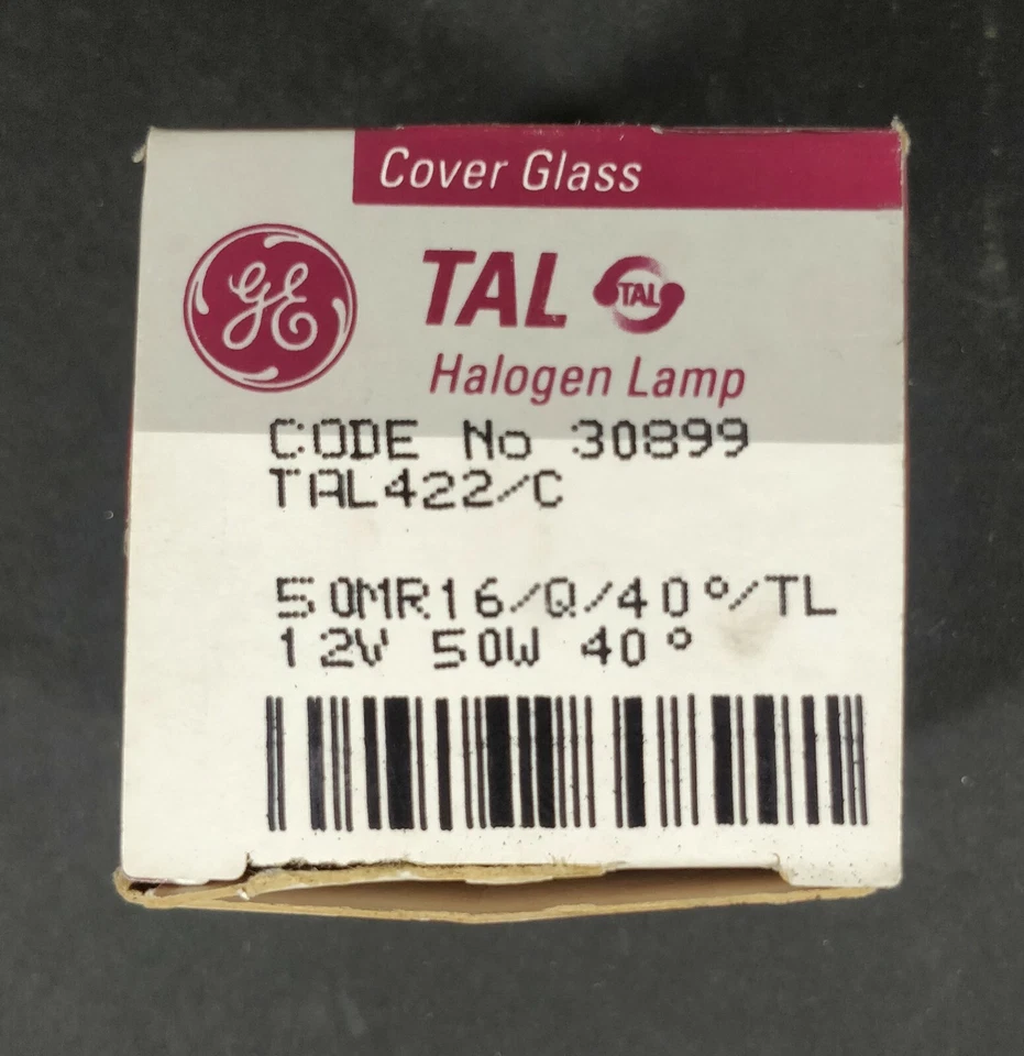 2 x GE 12V 50W MR16 GU7 Base - 40 Degree Halogen Light Bulbs Globes TAL422/C - Image 3 of 4