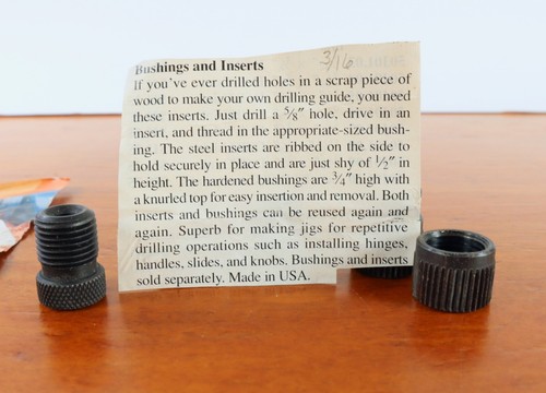 Cabinet Hardware Jig Bushings Set Woodworking - Picture 2 of 3