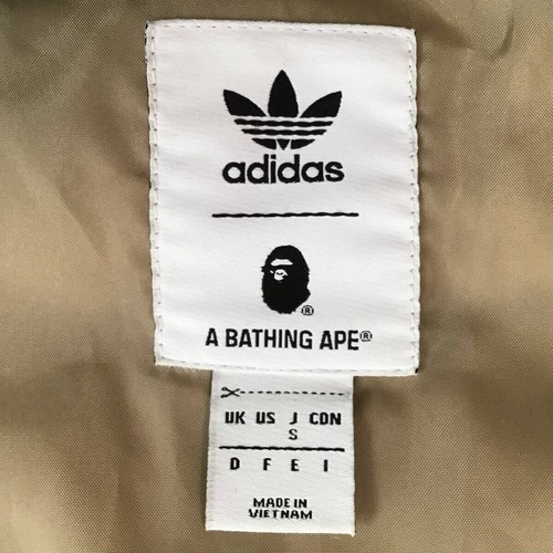 BAPE × Adidas Shark full zip hoodie Puffer Down Jacket A Bathing Ape Size S - Picture 9 of 10