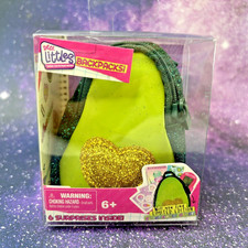 Real Littles Backpacks- AVOCADO w/ Gold Glitter Heart- 6 Surprises Inside