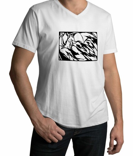 Mens/Unisex Tee Vneck T-Shirt Print Anime Dragon Fire Attack Fire Cartoon Gift - Picture 4 of 9