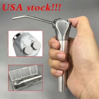 SKYSEA Dental Air Water Spray Triple Syringe 3 Way Handpiece w/ 2 Nozzles Tips Tubes