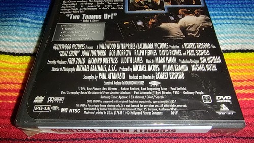 Quiz Show (DVD, 1999) A Robert Redford Film New Sealed - 第 5/7 張圖片