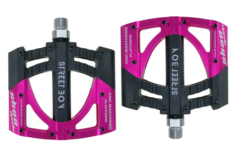 Universal Sealed 3 Bearing Bicycle Flat Pedals Aluminum MTB Road Cycling Pedals - Image 3 of 4