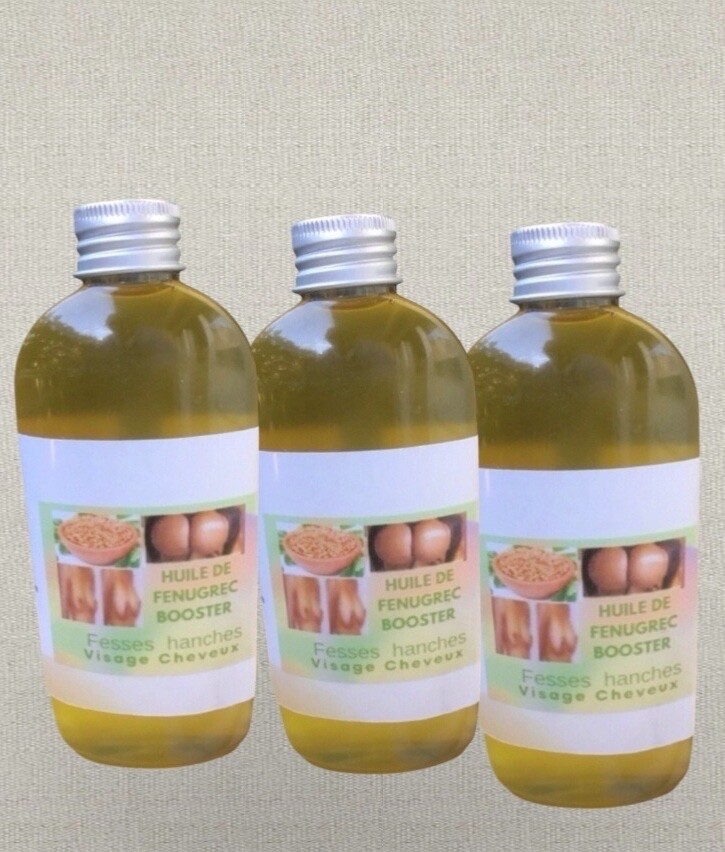 Huile De Fenugrec Bobalaba 200ml - Pour Volume (Fesses, Seins) & Cheveux - Bio