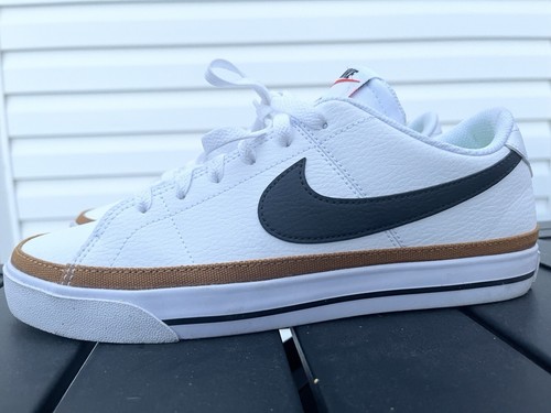 Size 9.5 - Nike Court Legacy Next Nature     White/Black Desert Ochre - Picture 3 of 6