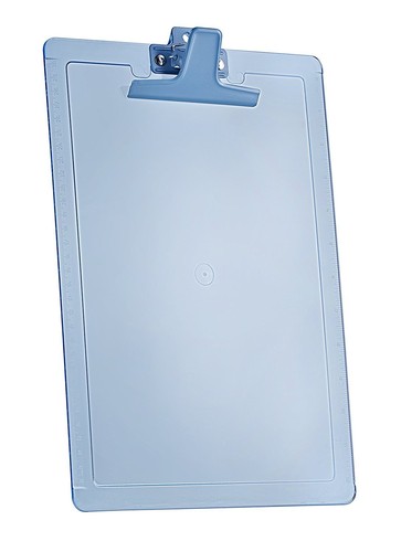 Acrimet Clipboard Letter Size Premium Metal Clip (Plastic) (Blue Color) 6 Pack - Picture 2 of 5