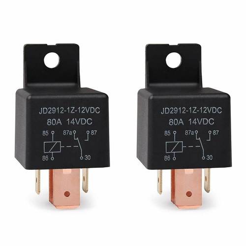 2pcs 5-Pin JD2912-1Z-12VDC 80A 14VDC SPDT Truck Boat Car Relay 12V Switch - Picture 1 of 4