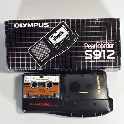 Olympus Pearlcorder S912 Microcasette Handheld Voice Recorder Dictation