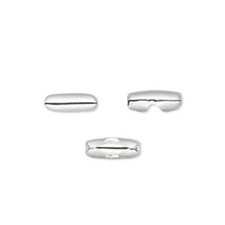 100 Bright Silver 10x4mm Ball Chain Fits Connectors Clasps 3.2mm Bead Findings