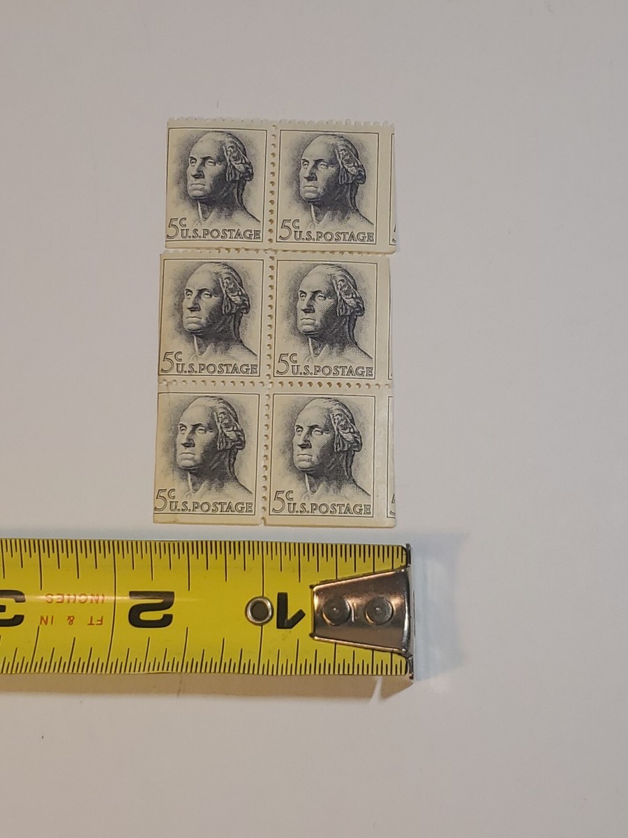ジョージワシントン5セントブルー米国郵便1962年使用済切手 George Washington 5 cent Rare Used Stamp 1962 United States