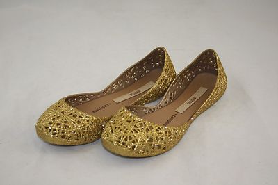 ？？？ KID'S MINI MELISSA 31514 CAMPANA ZIG ZAG IV INF 51969 GOLD GLITTER