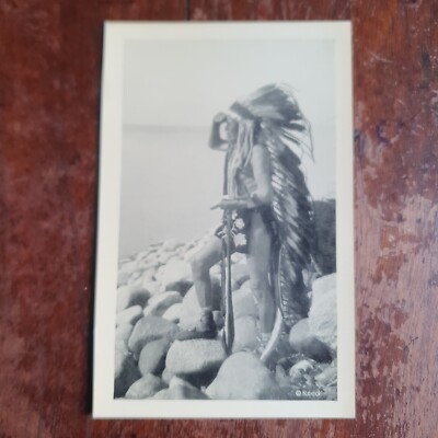 Reed's Indianer Bilder Postkarte Nr.3, Ogamah. Ojibway / Chippewa.