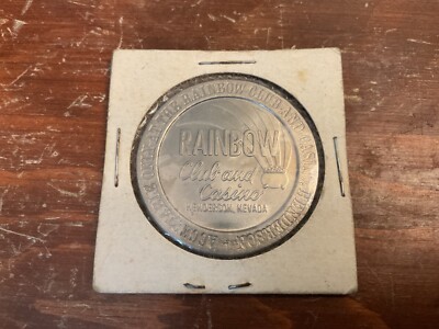 Vintage 1969 Rainbow Club and Casino Henderson Nevada $1 Token Coin