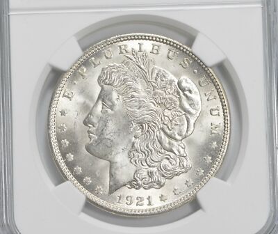1921 Morgan Silver Dollar 100th Anniv 2021 Special Label MS62 NGC