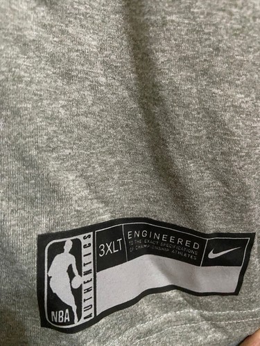 T-shirt d'entraînement Nike NBA Atlanta Hawks Team émis sur le terrain gris 3XL-T CV3843-063 - Photo 4/6