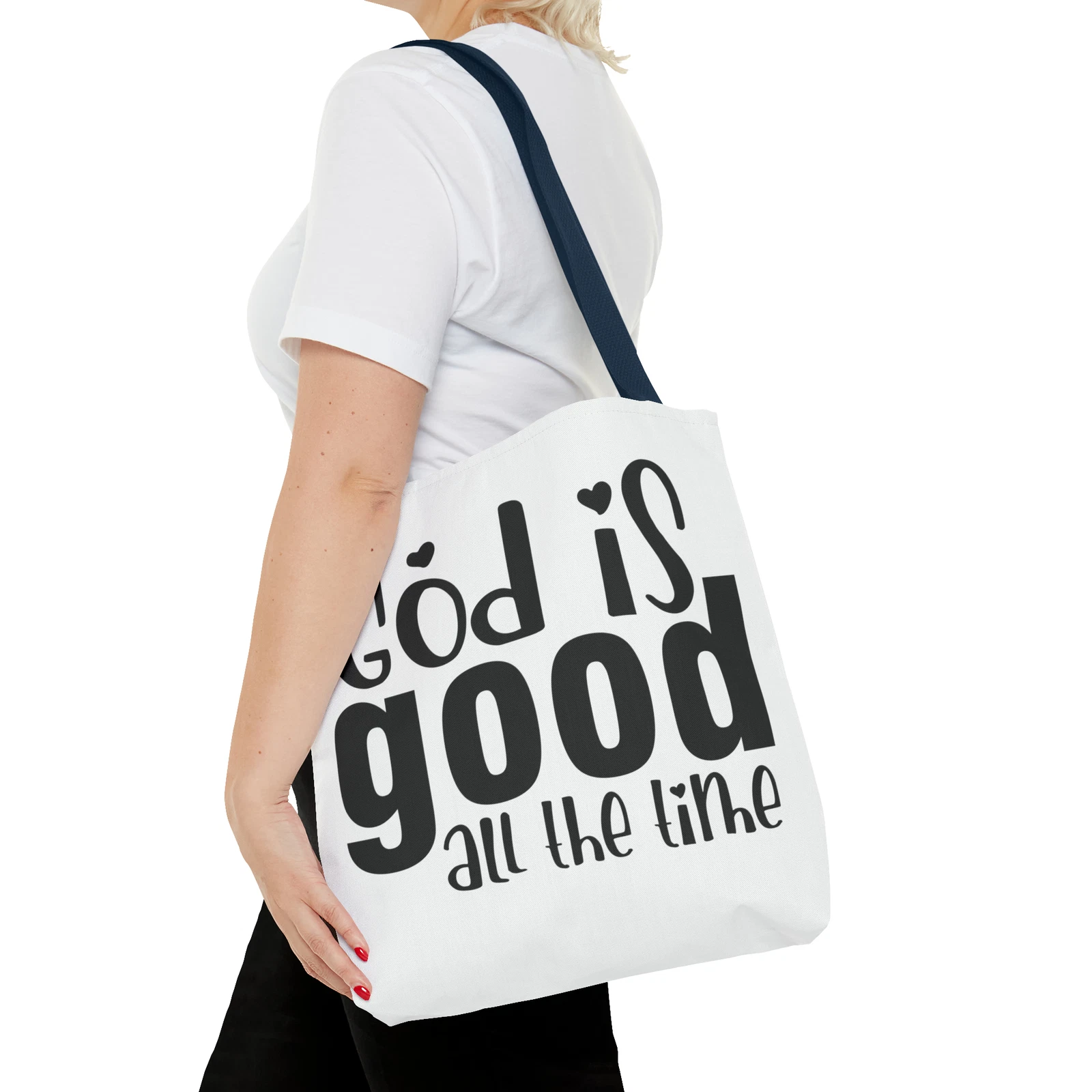 God is Good All the Time Tote Bag (AOP)