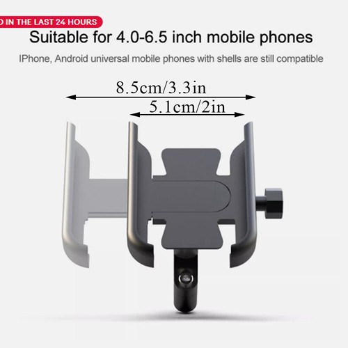 360° Bicycle Motor Bike Phone Holder Handbar /Mirror Mount Holder for Motorcycle - Photo 2 sur 7