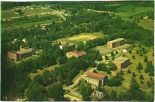 Aerial View of Thiel College, Greenville, Pennsylvania Postcard