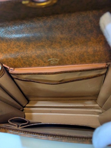 Old Gucci Vintage Gucci Hand Bag Leather From Japan Used Authentic Used Rareitem - Picture 15 of 19