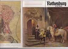 old brochure Rothenburg ob der Tauber plan drawings information 1960