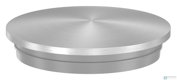Edelstahl Rohrstopfen, FüR 33,7X2,0Mm, Nase, Leicht GewöLbt, V2A | Steinbacher©-image