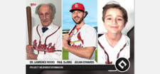 TOPPS NOW WEATHERSTATIONMOON CARD DR ROCKS PAUL DEJONG JULIAN EDWARDS #WSM-1