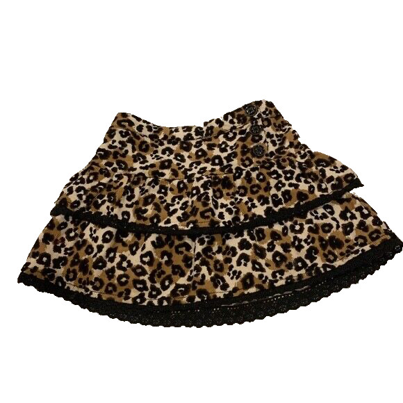 2T Baby Girl's Leopard Pattern Mini Skirt
