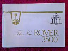 Rover 3500  Owner's Handbook published 1977.
