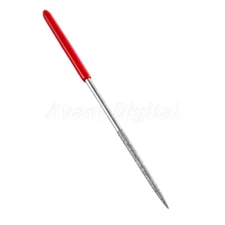 Jewelry Making Tool Steel Round Needle File 3mmx140mm W Diamond Coating Kit
