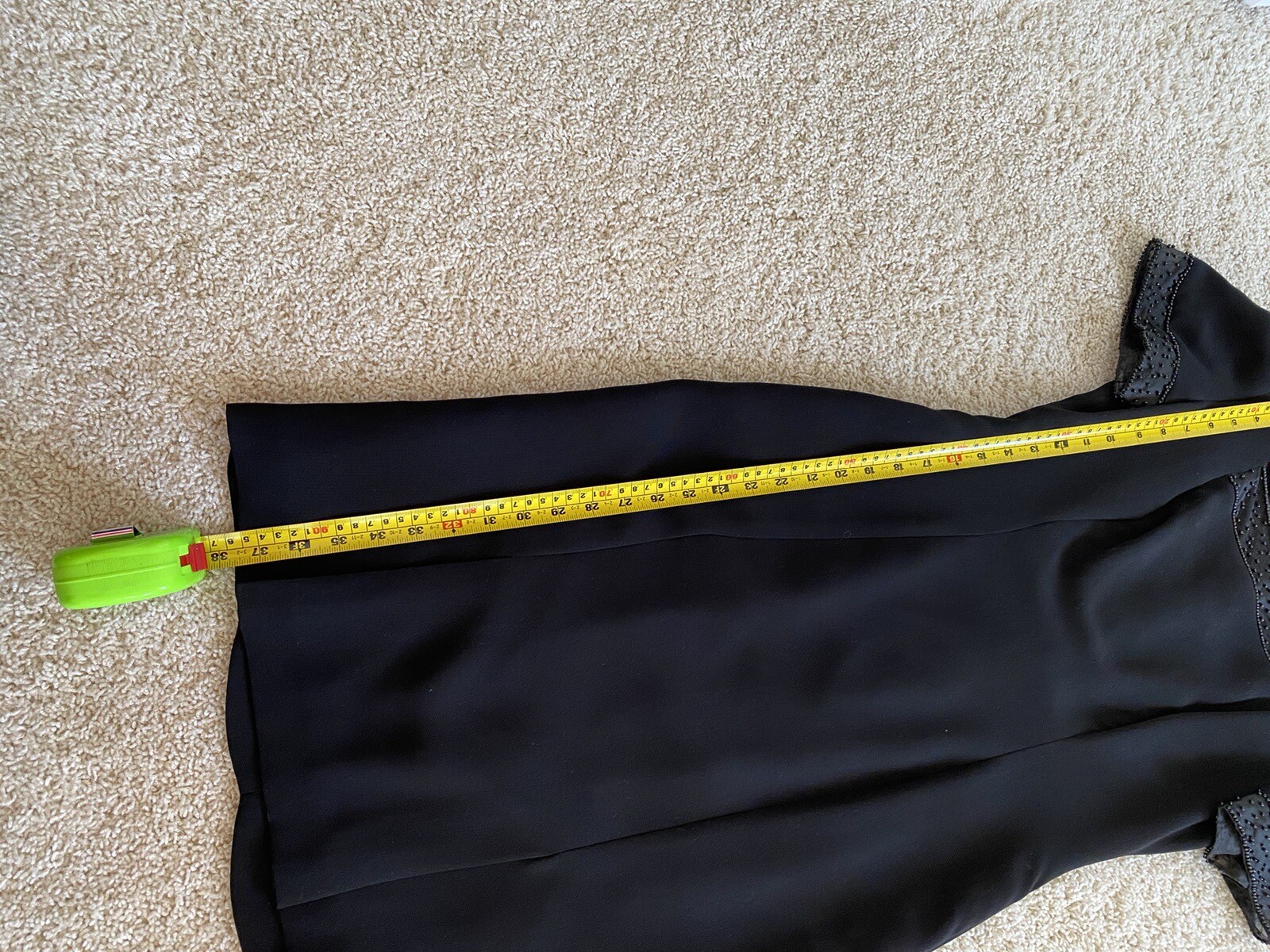 TALBOTS SIZE 8 BLACK BACK BUTTON DOWN SHEATH DRESS - image 9