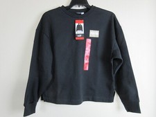 PUMA Ladies' Fleece Crewneck Pullover Sweatshirt Size M - Black NWT