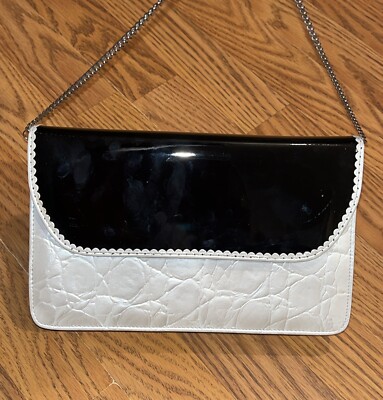 Sergio Zelcer Shoulder Bag Clutch Chain Strap Vintage Retail $149