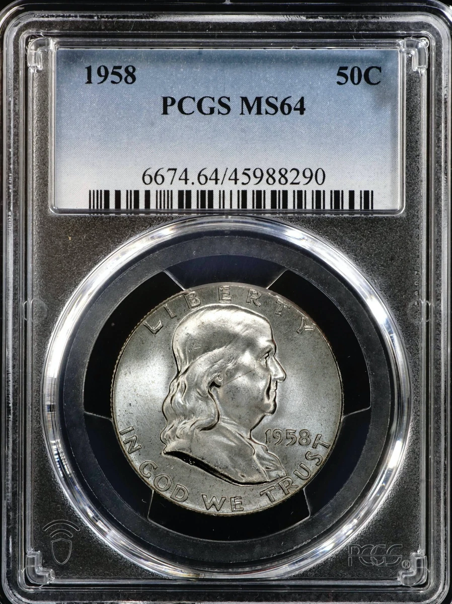 1958 Grade MS 64 Franklin Half Dollars (1948-1963) for sale | eBay