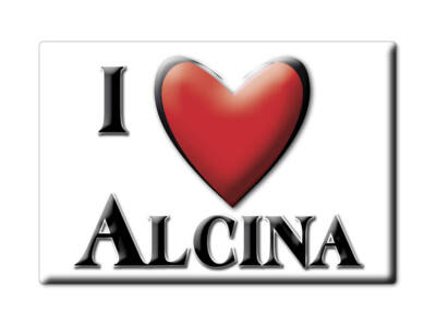 Alcina Calamita Magnete da Frigo nome Idea Regalo Scherzo Compleanno