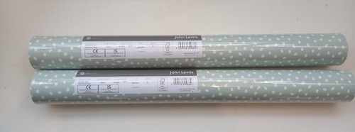 2 Rolls John Lewis Spot Wallpaper Pale Duck Egg Batch A