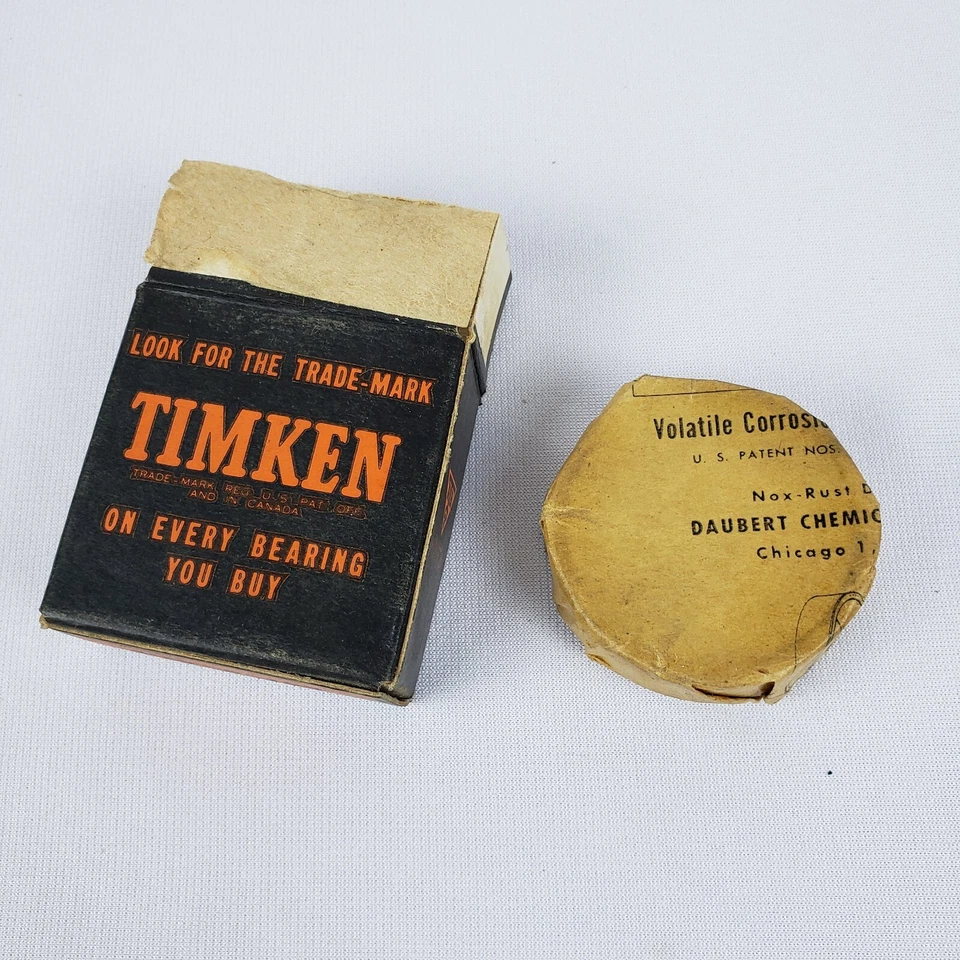 Taza de rodamiento de rodillos cónicos TIMKEN acero 09196 Ford modelo A B 46-47 camioneta NOS Foto 2 de 4