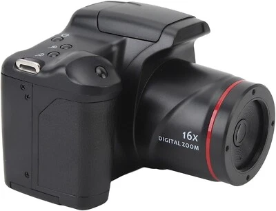 YUNIR Digital Camera for Photography,Auto Focus 4K Camera with Built in Flash Lamp,16x