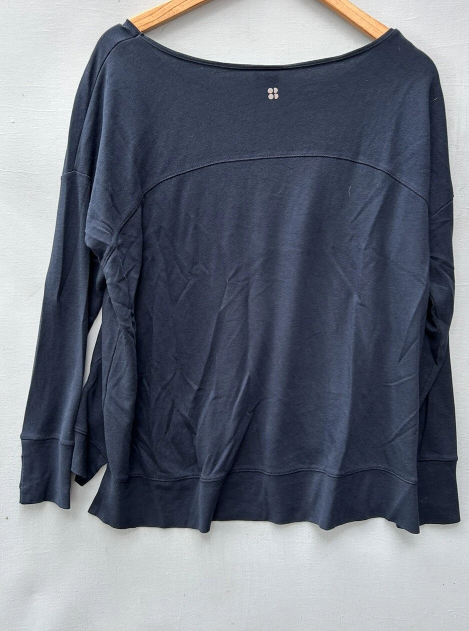 sweaty-betty pullover slouchy crewneck sweatshirt