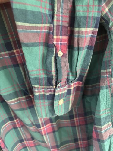 J. Camicia Crew estiva a quadri con bottoni uomo taglia grande business casual - Foto 6 di 21