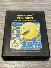 Vintage Pac-Man Atari 2600 Game Cartridge 1981 CX2646 Retro Video Game