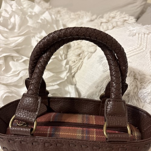 Longaberger Toboson kleine karierte Handtasche - Bild 4 von 14