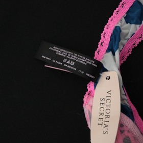 NEW Victoria's Secret VTG Sexy Little Things Sheer Silky Thong Panty LARGE