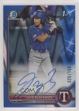 2022 Bowman Chrome Prospect Blue RayWave Refractor /150 JoJo Blackmon Auto 0s9t