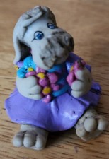 Vintage Tonka Pound Puppies- Violet figurine 1986, 1.5", pre-owned, see photos