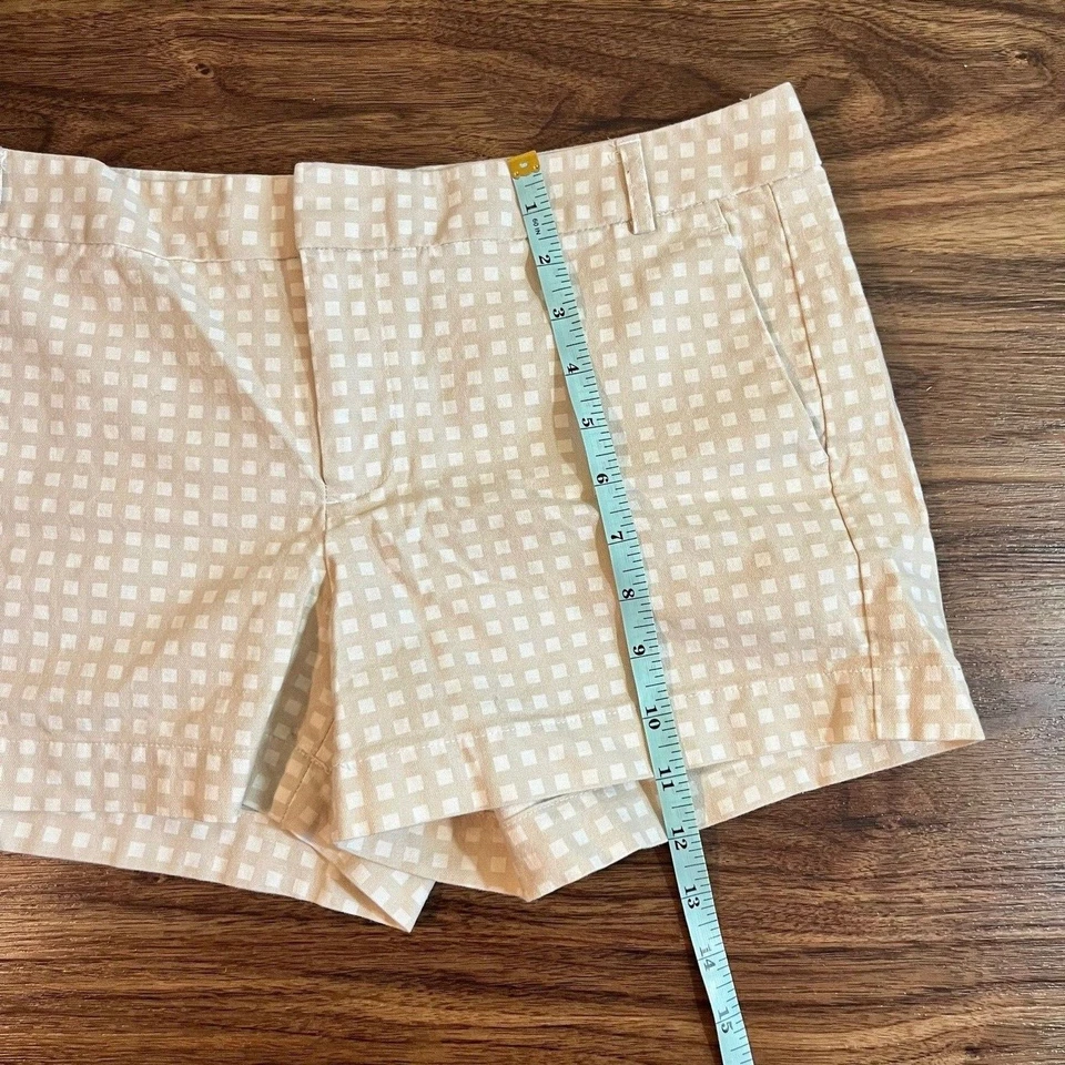 Pantalones Cortos Banana Republic Ryan Fit Para Mujer Talla 8 Tostado/Blanco Informal Verano Algodón Foto 4 de 4
