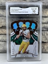 2020 Chronicles Draft Picks #14 Justin Herbert RC Crown Royale #/149 HGA 10 Gem