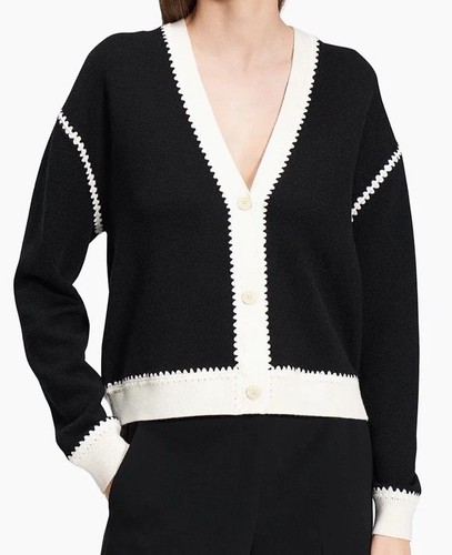 THEORY BLANKET STRIPE CARDIGAN******SIZE: P