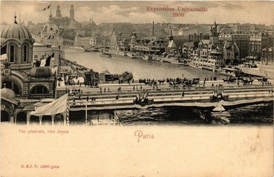 CPA PARIS EXPO 1900 vue générale rive droite (700040)